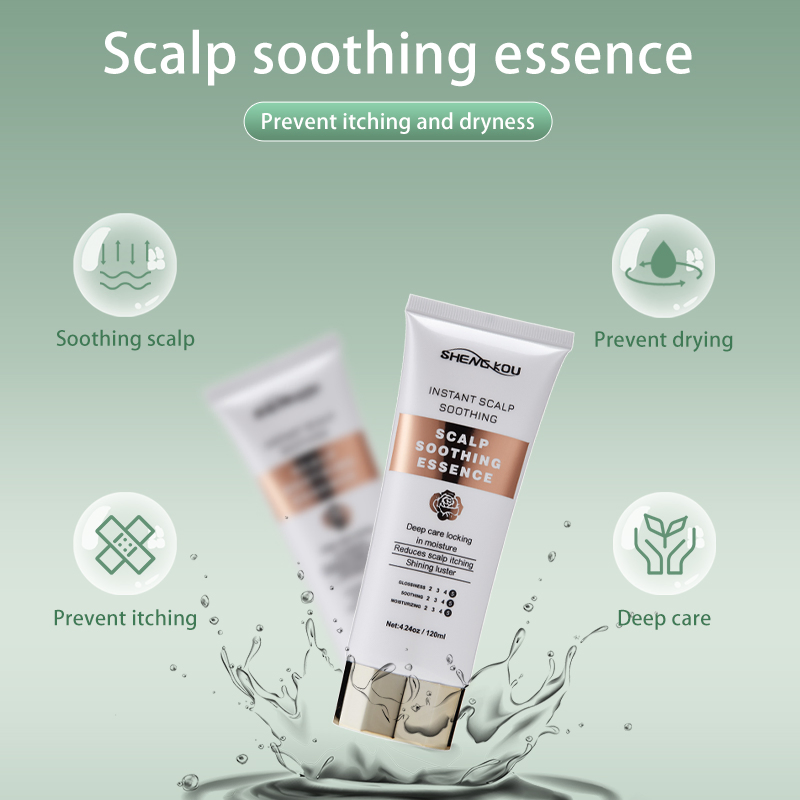 Customized Private Label Peppermint Oil Relieve Scalp Caring Products Itching Smoothing Essence Hair Care Serum