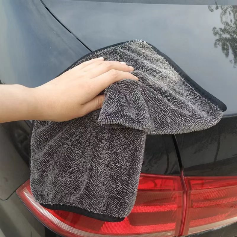 1200 GSM Microfiber Car Drying Towel 1600 GSM Drying Towel 1000 GSM Car Cloth Microfiber 50X100 Cm Grey Blue