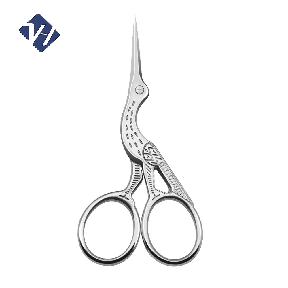 Vintage Style Embroidery Scissors 3.0 Stainless Steel Sewing Makeup Scissors