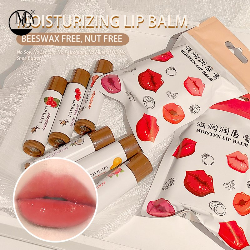 Natural Tinted Lip Balm Stick 3 PCS Set Pack Vegan Kids Moisturizing Cute Lip Balm