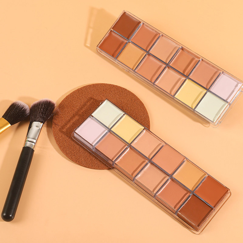 Nude Contour Cream Cover Face Foundation Cream Brighten Corrector Concealer Palette