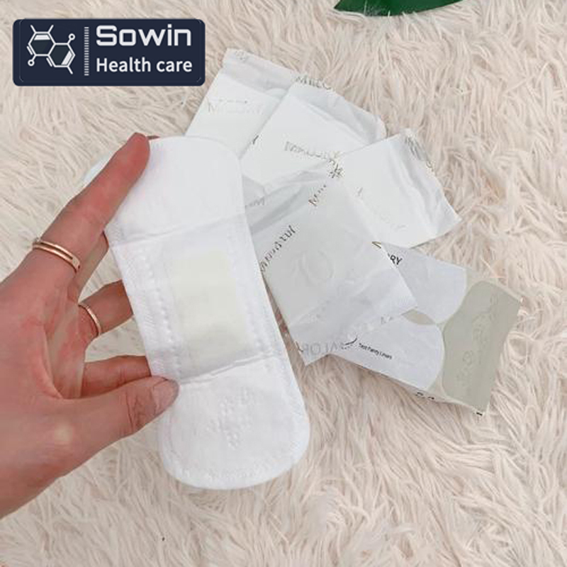 Light Absorbency Fan-Shape Bamboo Thin Panty Liners Sanitary Pads for Women