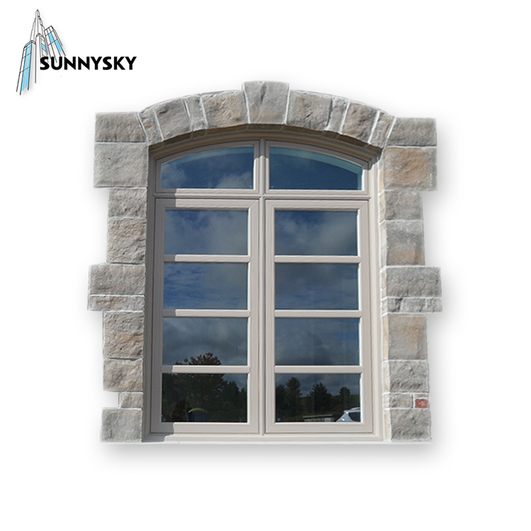 Factory Direct Vinyl UPVC Casement Blinds Inside Glass Window with Price Philippines