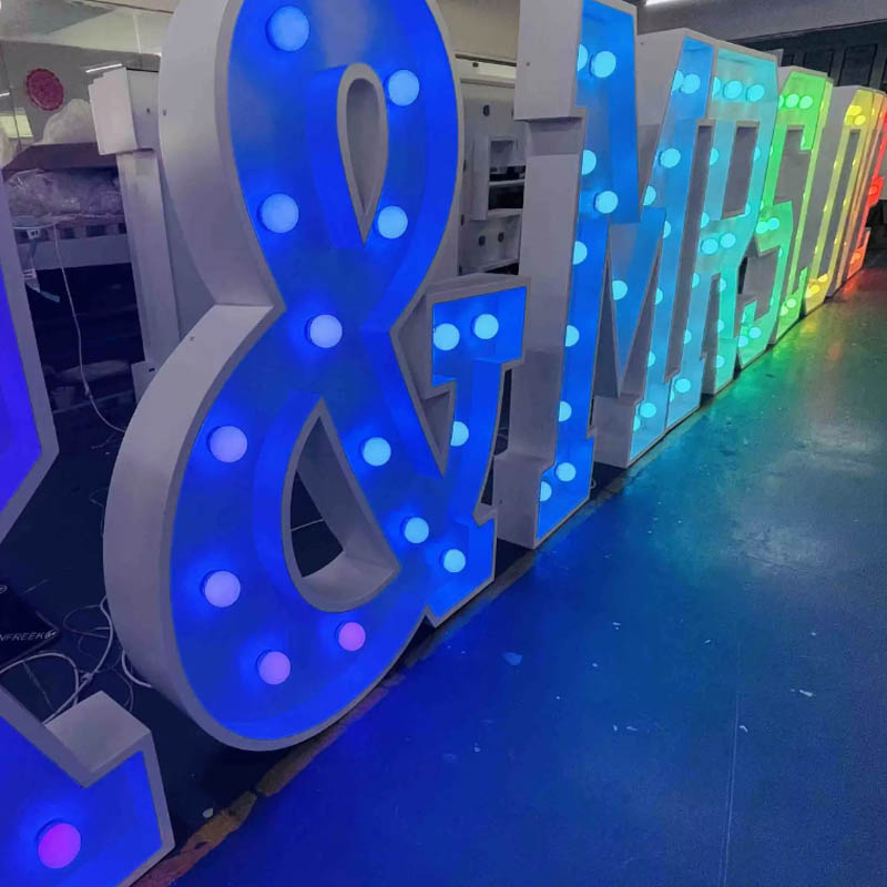 High Quality 3 FT LED 4 Foot Letters Custom Signs Alphabet and Numbers Marquee Letter