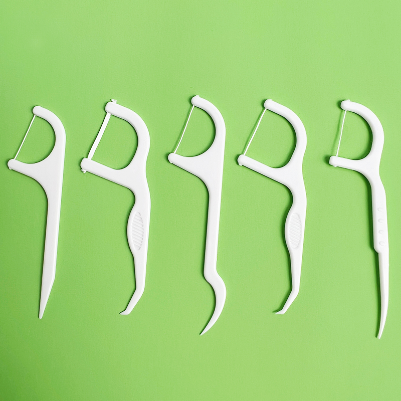 Bulk Dental Care Portable Boxed PTFE UHMWPE Mint Dental Floss Pick Toothpick