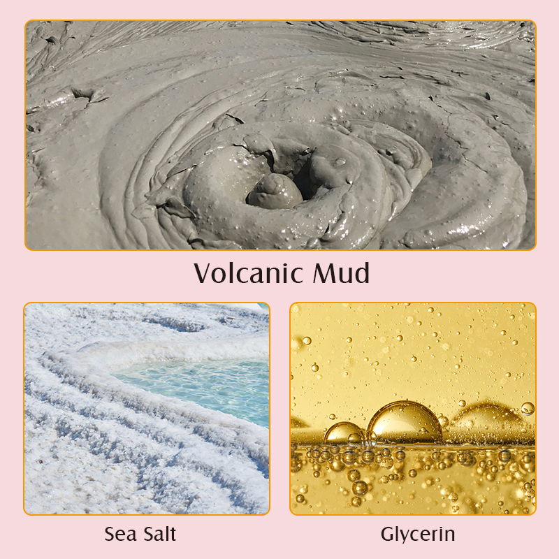 Deep Cleansing and Volcanic Mud & Sea Salt Organic Exfoliating Face Scrub
