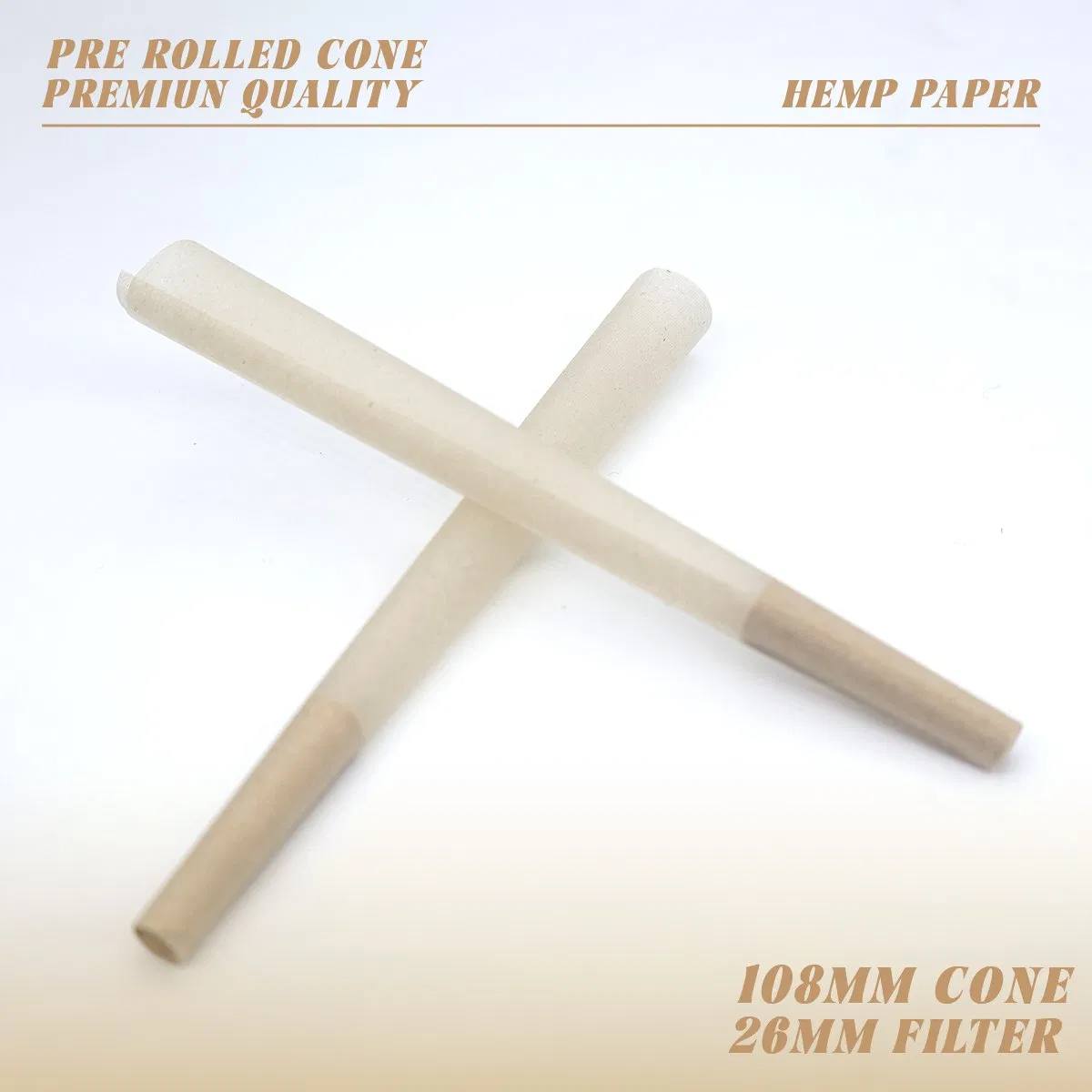 Tobacco Smoking Rolling Paper King Size Flax Pulp Pre Rolled Cones