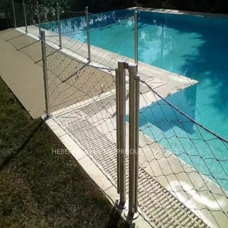 Stainless Steel Wire Rope Cable Hand-Woven Net Flexible Metal Mesh Net/Bird Net/Zoo Safety Wire Net/Rope Mesh/Stainless Steel Rope Net/Zoo Fence