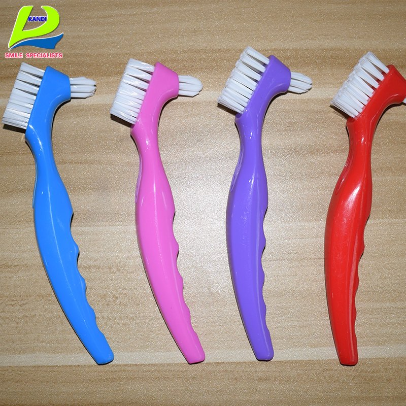 High Quality False Tooth Cleaner Denture Deep Cleaning Toothbrush