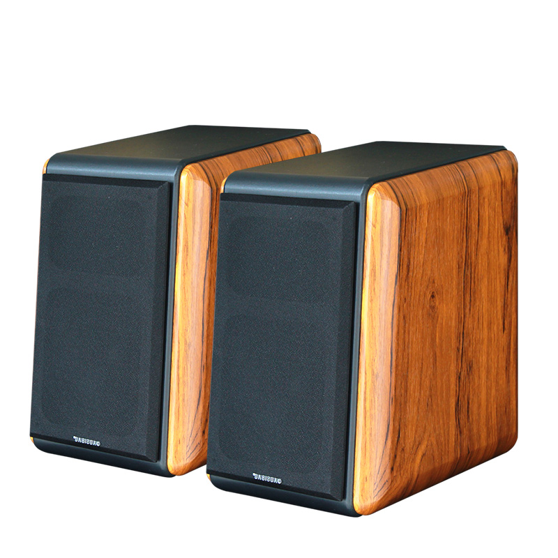 Passive Bookshelf Speakers 2 Way Home Theater Stereo Desktop 6.5-Inch