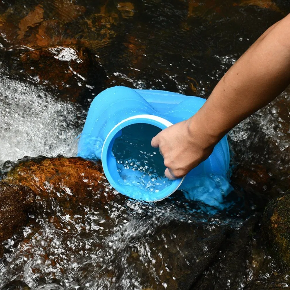Household Folding Silicone Water Storage Bucket Brushes Bl23443