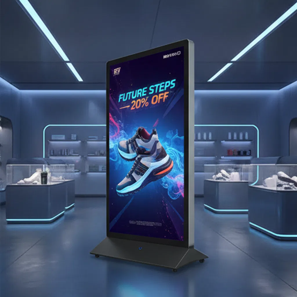 Compact Outdoor Digital Signage Advertising Display Kiosk Panel