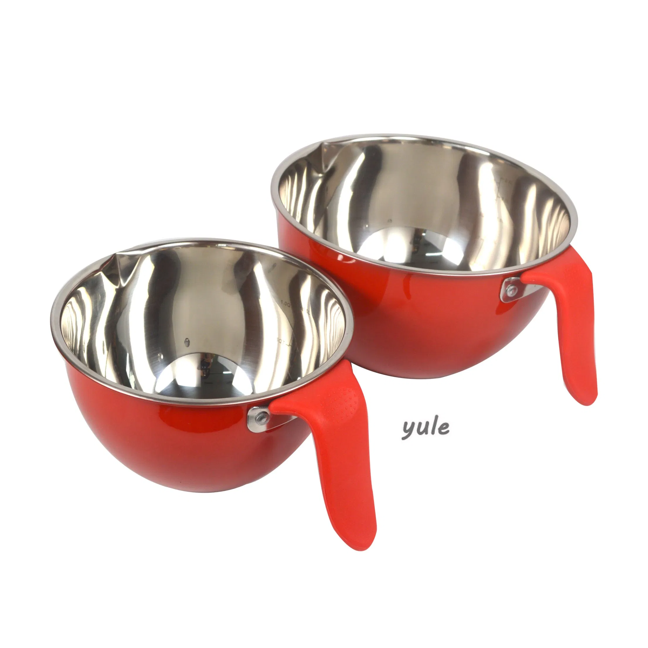 Colorful Kitchenware Salad Bowl Fruit Bowl Long Handles and 3 Graters Stocked Mixing Bowl