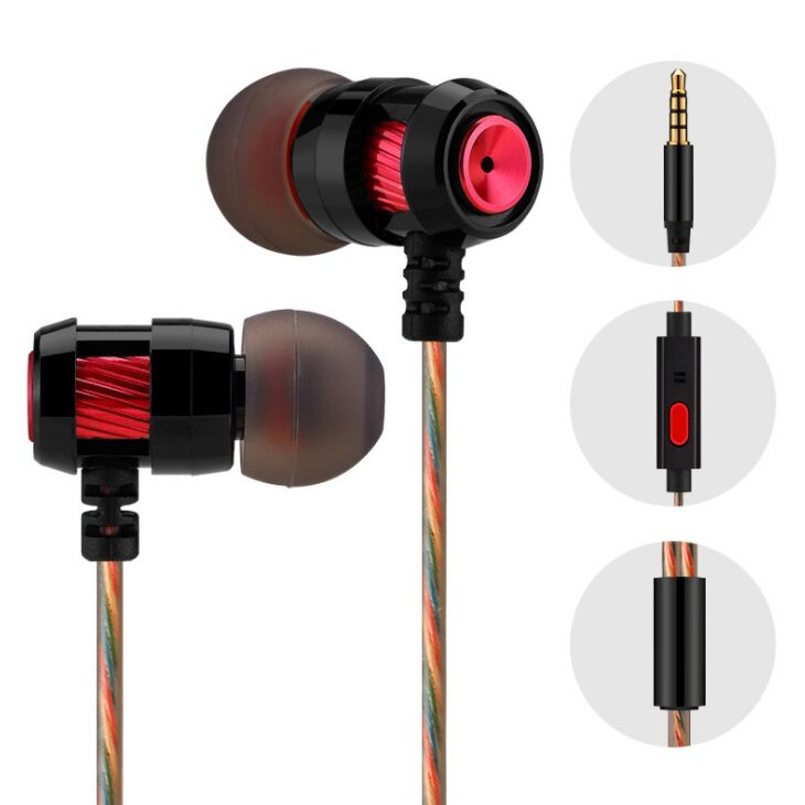 Наушники Metal Earphones с Hi-Fi басом