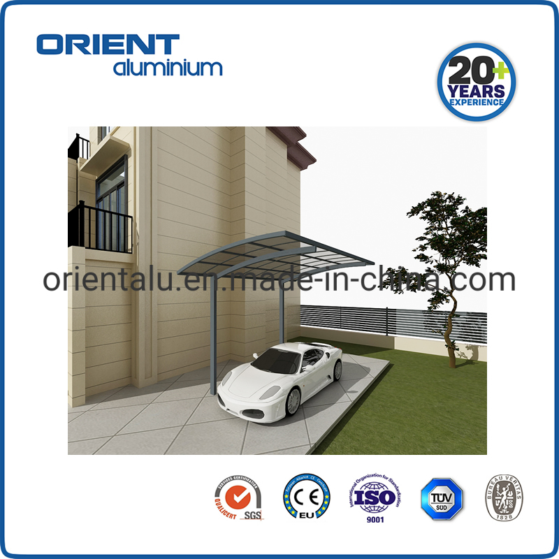 Polycarbonate Sheet Aluminum Alloy Metal Carport Car Single Double Aluminum Carport