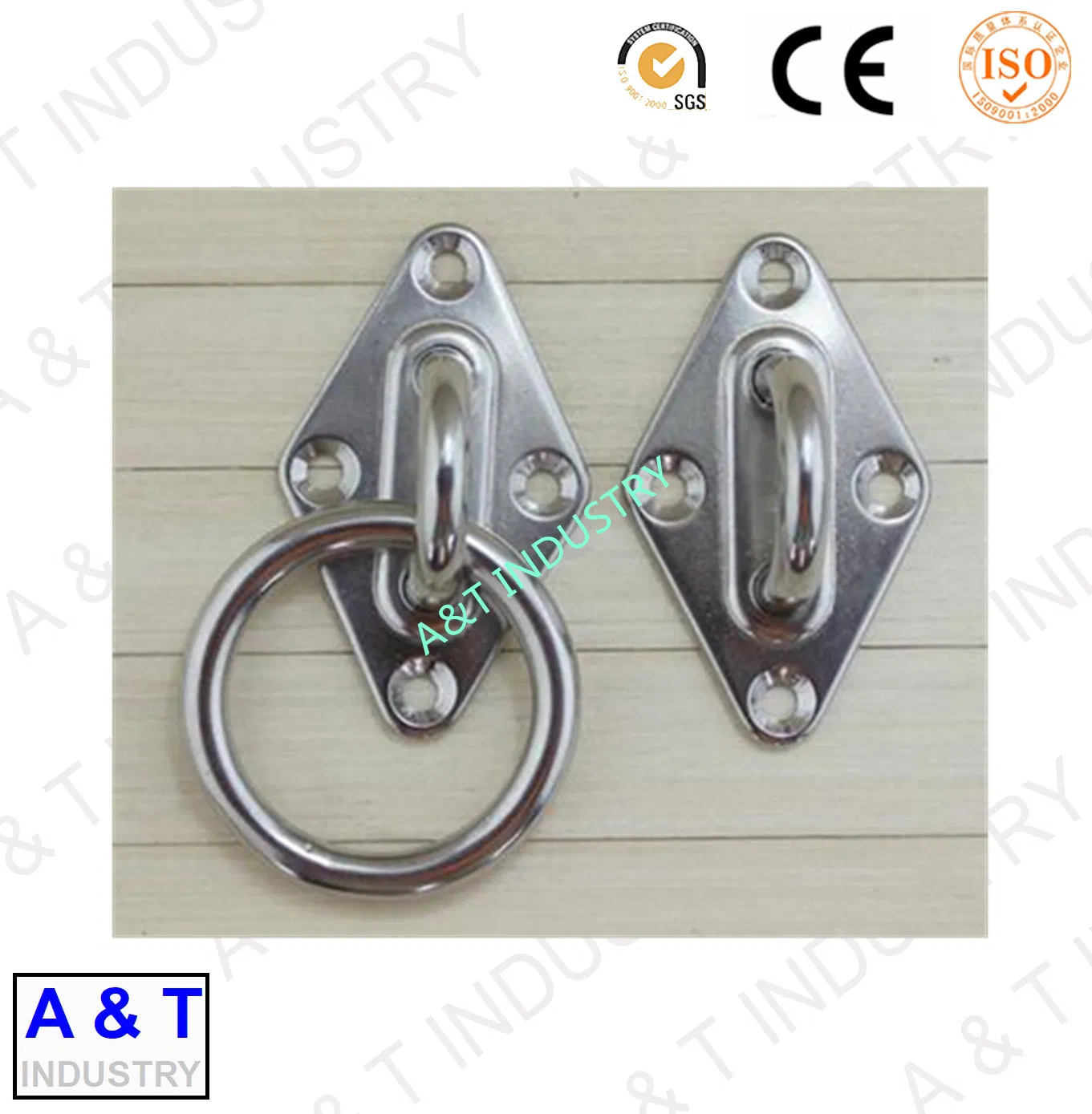 Stainless Steel Diamond Ring Pad Eye Deck Plate