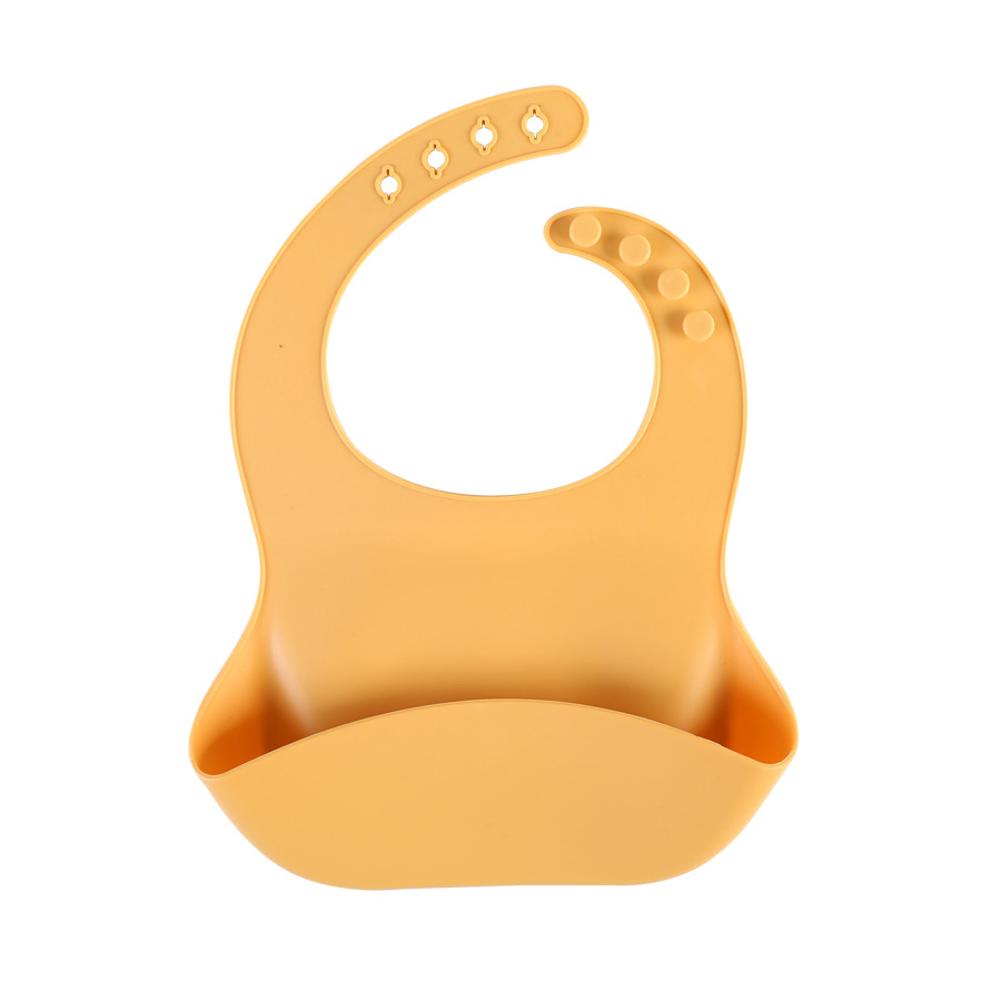 Premium Adjustable Silicone Bib for Babies - Soft, Easy-Clean Design
