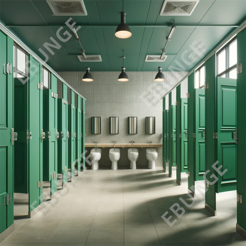 Commercial New Design Graffiti Resistant Phenolic Shower Bathroom Toilet Partitions Systems