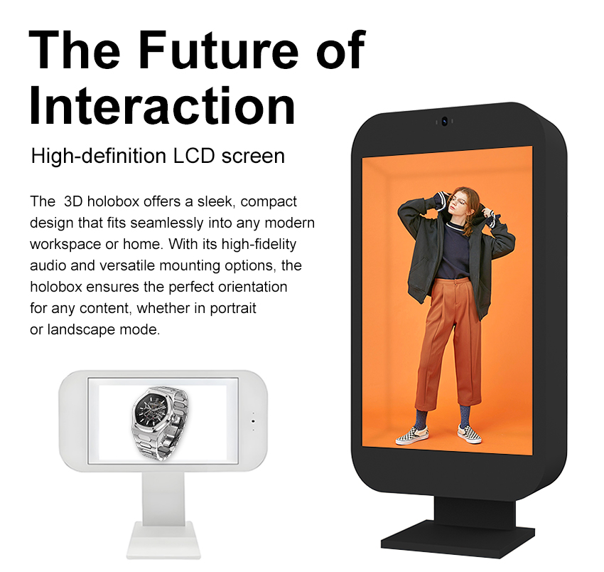 21.5 32 Inch LCD Transparent LCD Display Box 3D Hologram Box