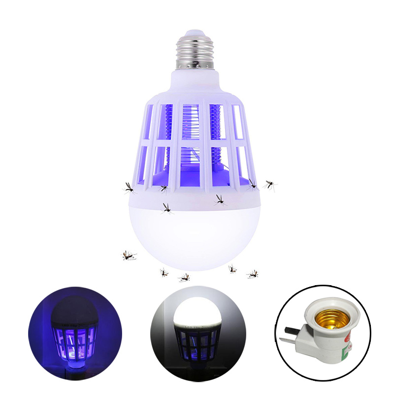 220V E27 UV LED Bulb 15W Mosquito Killer Lamp for Baby