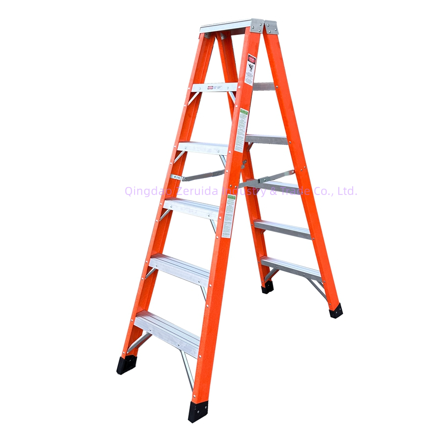 3 4 5 6 7 Steps Multi Purpose Fiberglass Safety Ladders Folding Step Ladder