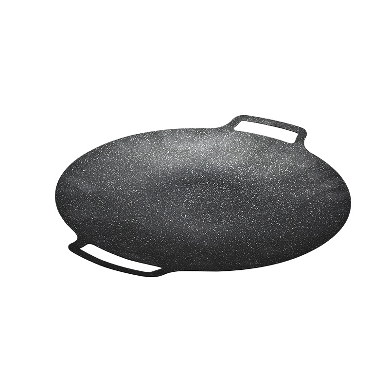 New Arrival Portable Maifan Stone BBQ Pan - Non-Stick Korean Style Grill Plate for Outdoor Camping, Wholesale