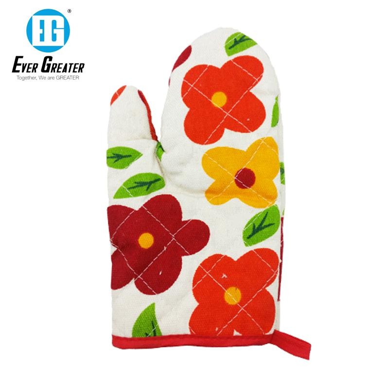 Premium Custom Printed Oven Mitts Christmas Oven Mitt Set Personalized Cotton Heat Resistant Mitts for Holiday