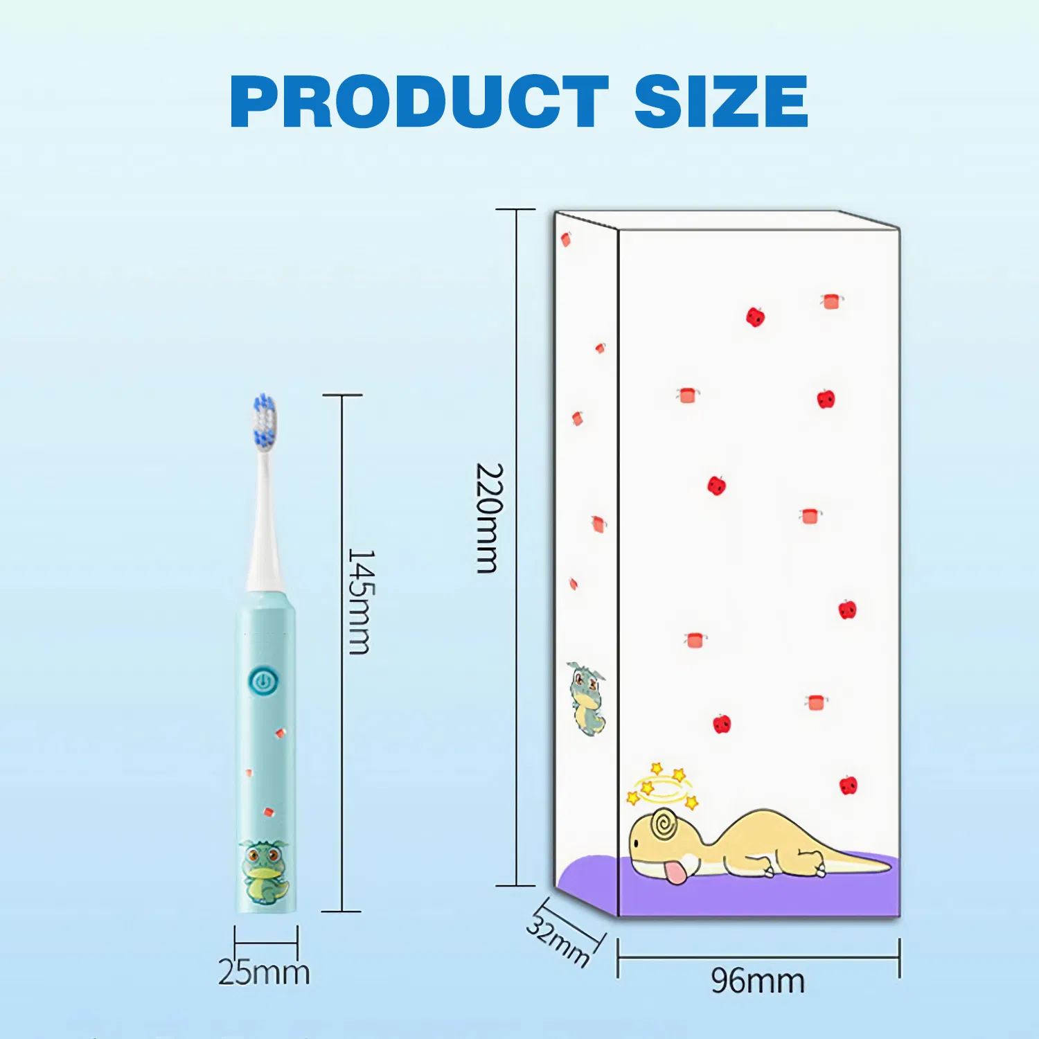 Children/Kids Smart Waterproof Soft Bristle Battery Powered Electric Toothbrush