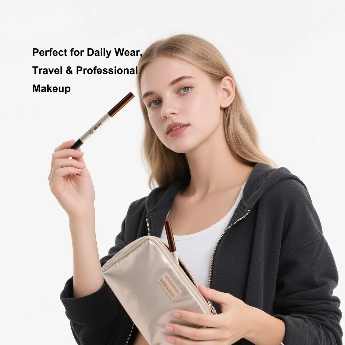 Best Waterproof Long Lasting Black Brow Eyebrow Pencil Brush Wholesale Cosmetics