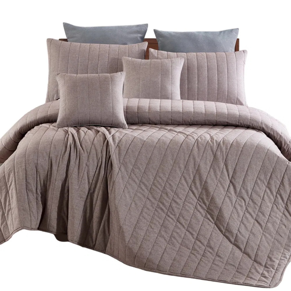 Russia Luxurious Quilted Bedspread Set with Soft Polyester Filling