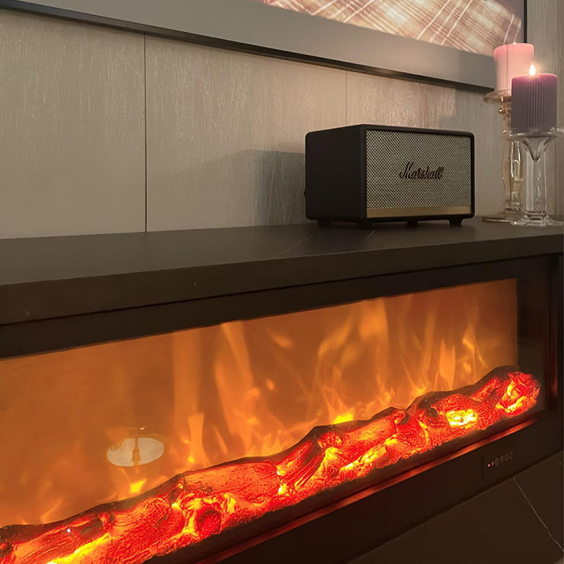 High Quality Heater Electronic Fireplace Customizable Modern Decoration Fireplace TV Stand