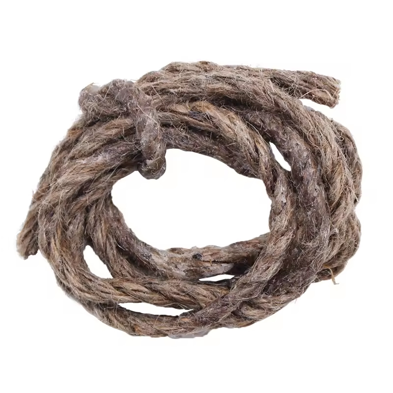 Premium Natural Survival Fire Starter with Waxed Hemps Rope