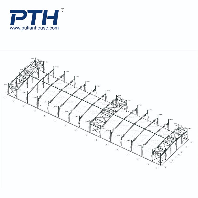 Hot Sale Bolt Connection Steel Column Modular House Workshop Pth Structure