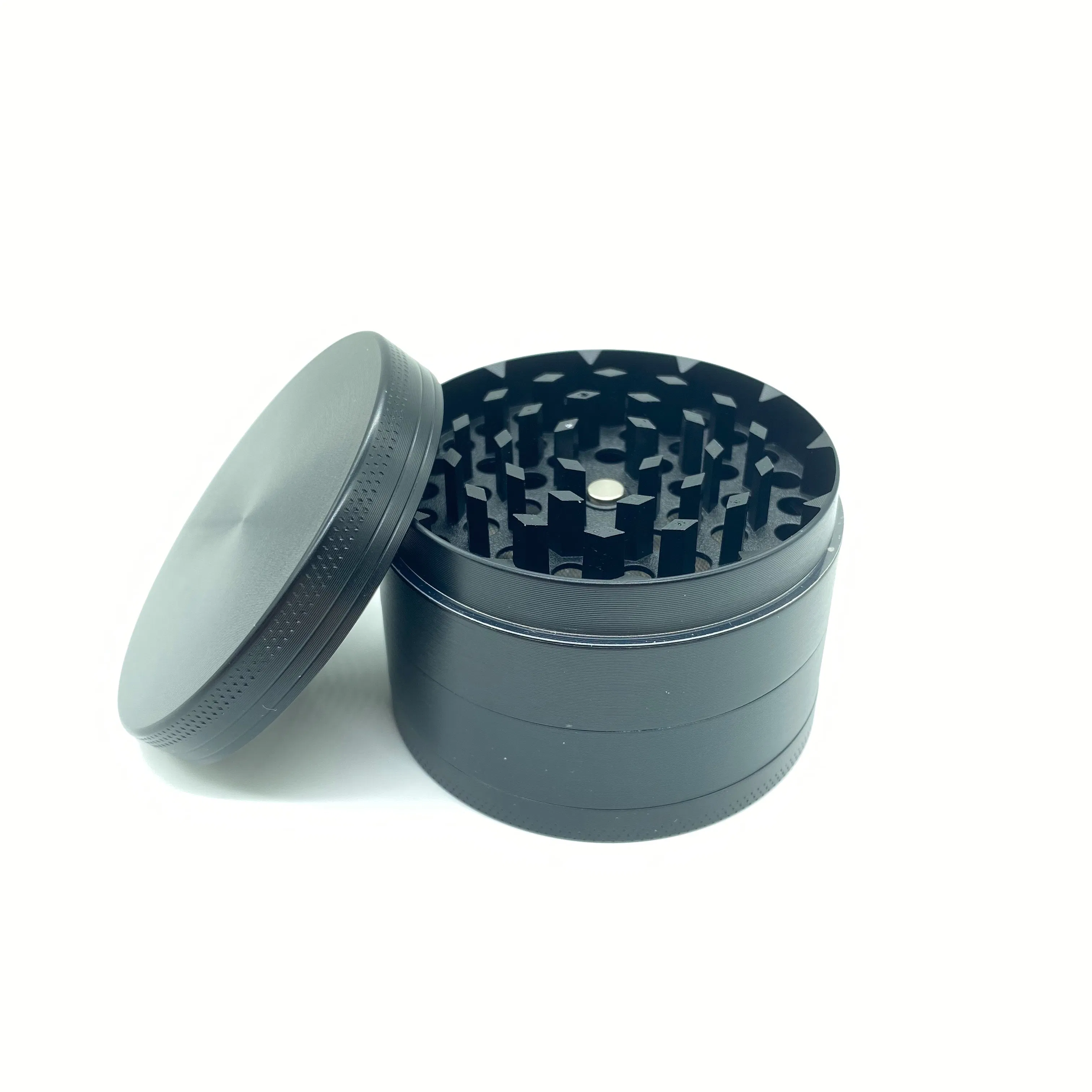 Металлическая мельница для табака 4 слоя с логотипом