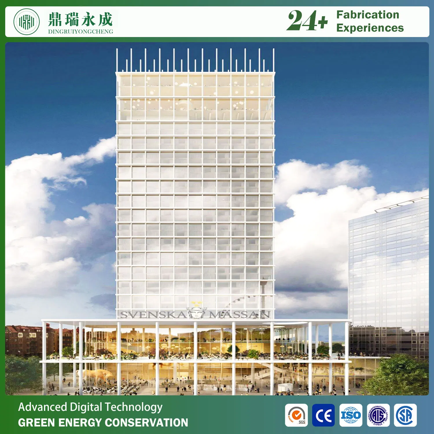 2025 Advanced Steel Multi-Story Office Building with Fully Upgraded/up to 50 Floors