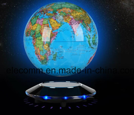 Electro-Magnetic Levitation Globe Display with Inductive Lighting Christmas Gift