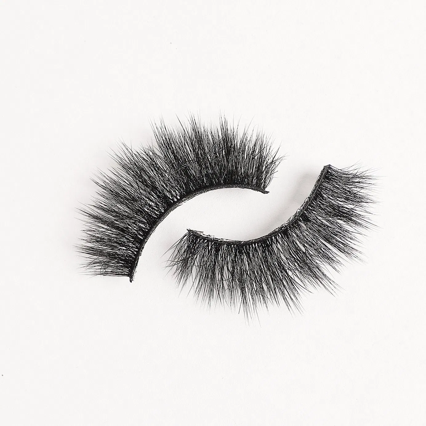 3D Natural Trip Glitter Fluffy False Lash 100% Vegan Custom Eye Lashes Vegan