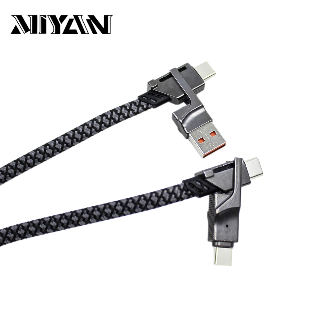 Custom Charger Data Cables Nylon USB Cable Type C Cable Double Head