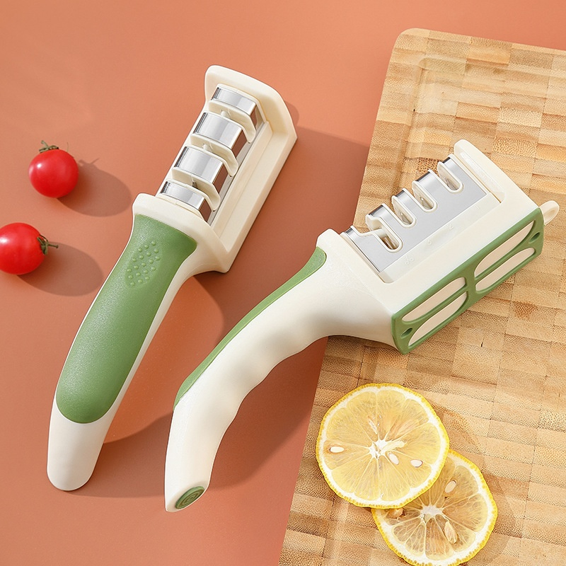 New 4 in 1 Household Knife Sharpener Creative Manual Fast Sharpening Knife Scissors Tool Knife Sharpener