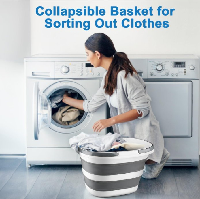 Multi Use Collapsible Mob Buckets 16L Silicone Home Tool Silicone Foldable Bucket