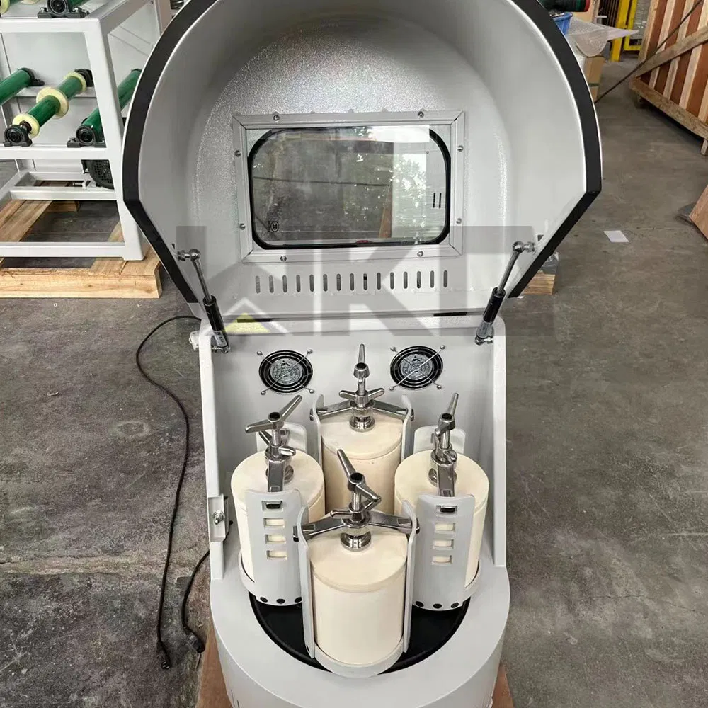 Планетарная мельница XQM-0.4A с циркониевыми стаканами