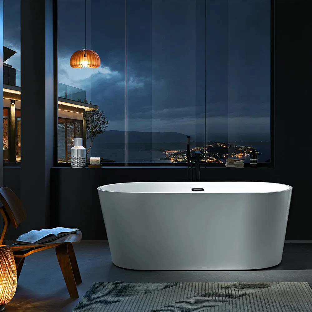 Акриловая овальная ванна для массажа Modern Design