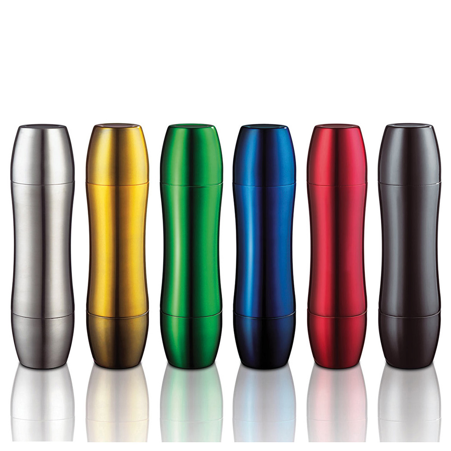 Wholesale Flask Set Macron Color Stainless Steelthermos with Two Lids