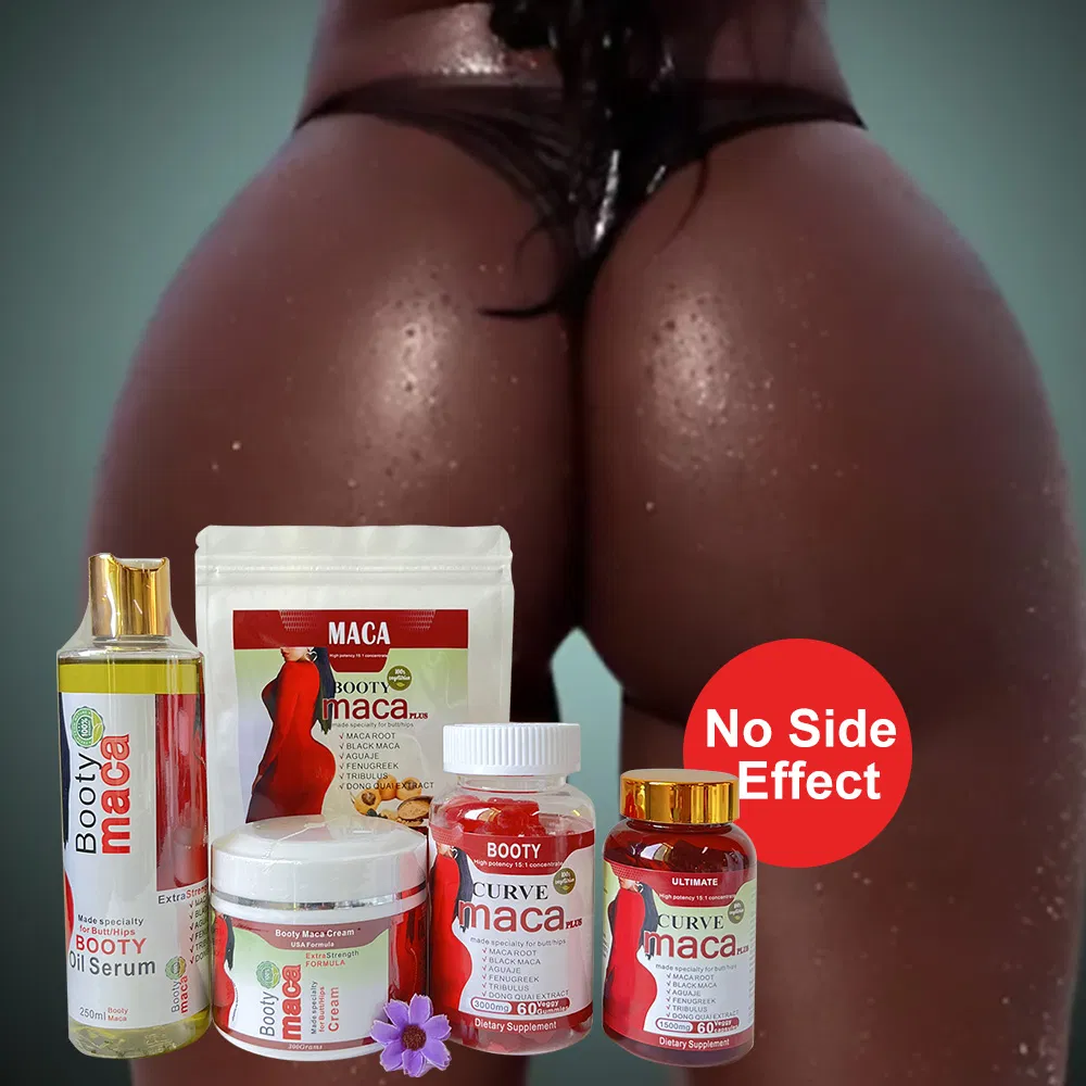 Best Selling Products 2023 Big Butt Oil Aguaje Ultimate Maca HIPS and Buttocks Cream Oil Booty Curves Butt Enlargement Set