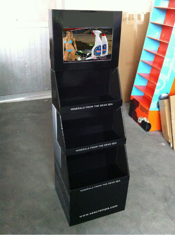 LCD Screen Video Display Monitor Fsdu Cardboard Display