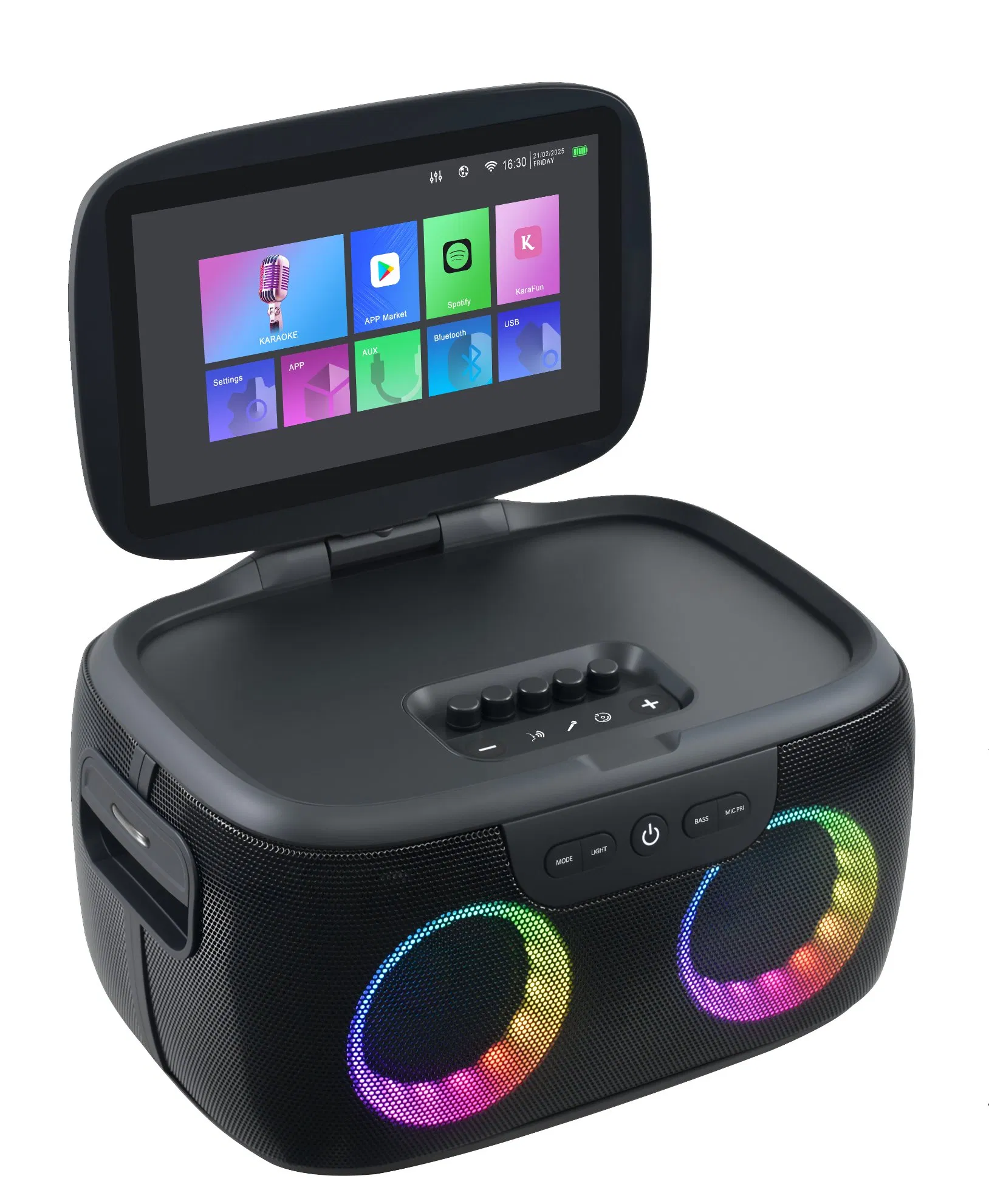 Eden New Product Karaoke Video Speaker Video Player Speaker Karaoke Machine System with Display Screen