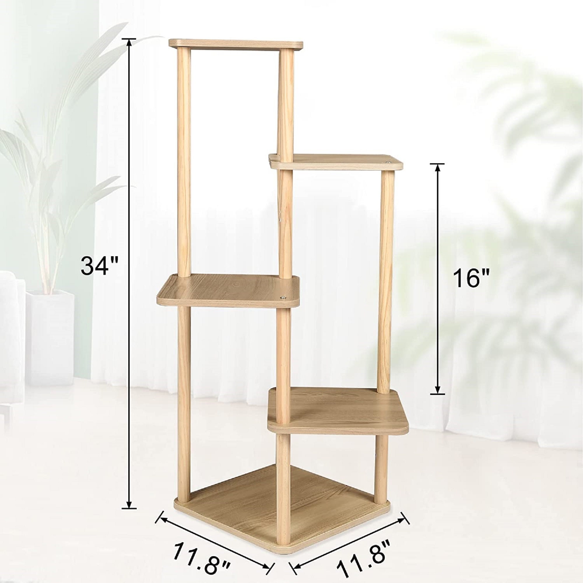 Подставка для растений деревянная Junji полиэтилен