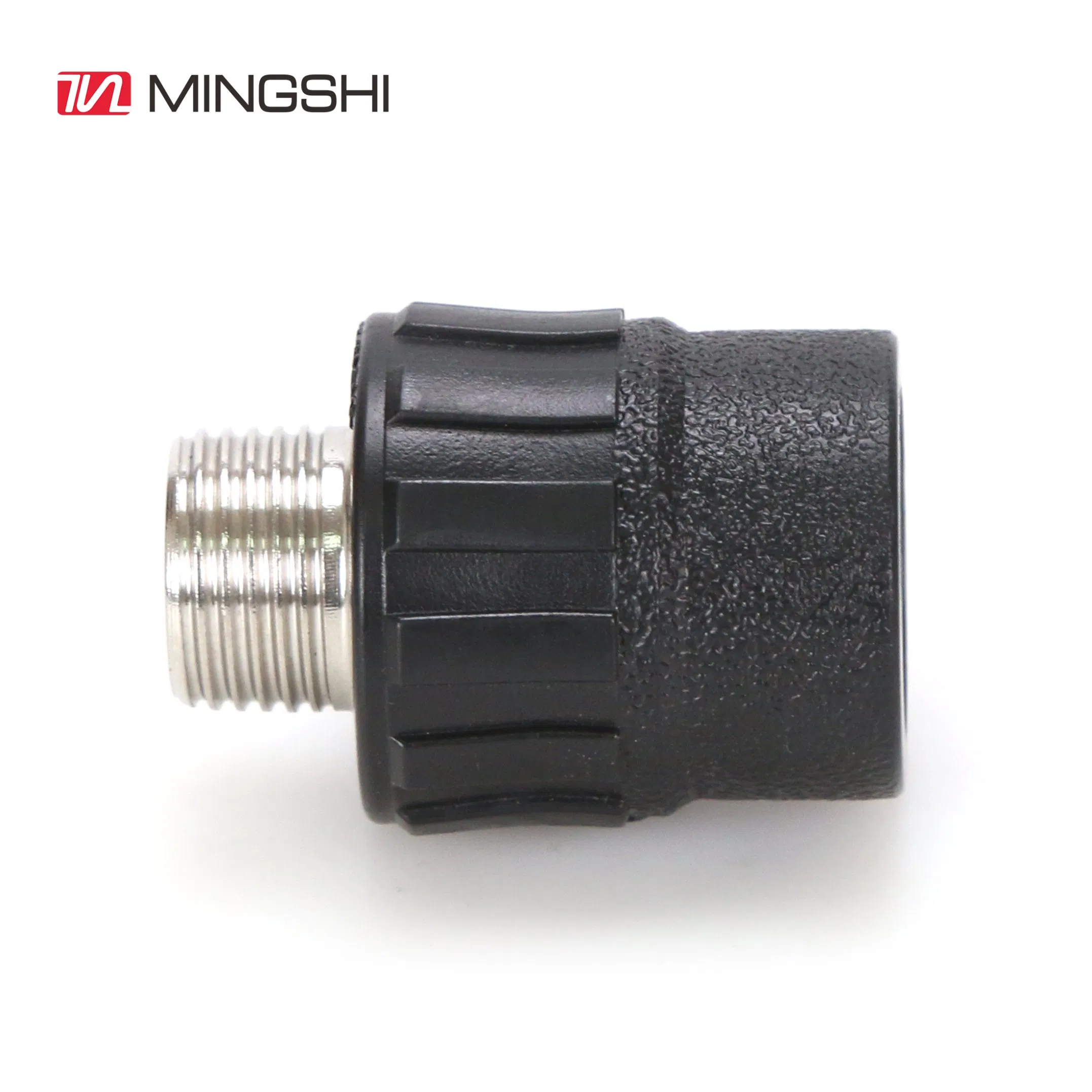 Mingshi OEM Plastic Fitting Wholesale Black Color HDPE Pipe Fitting Male Straight