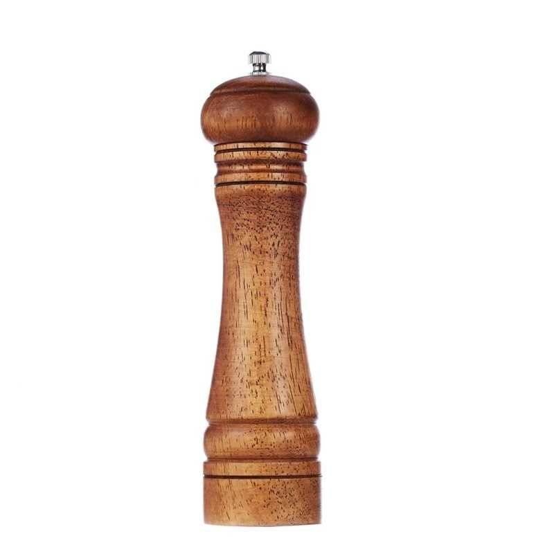 Oak Grinder Manual Pepper Mill Multi-Purpose Flavor Bottle Kitchen Tools