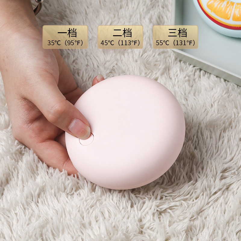 Mini Hand Warmers Cute Donut Shaped Winter Heater Portable Quick Heating USB Charging Pocket Hand Warmers